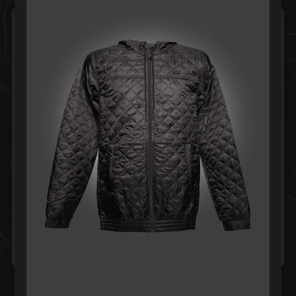 Grenade Black Quilted Men's Sweater - Picture 3 of 6